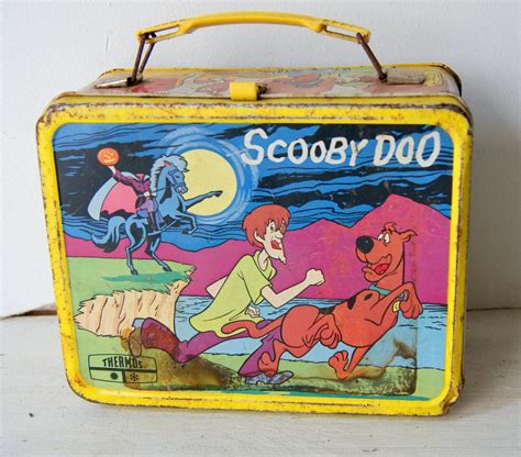 scooby doo metal lunch box metal|scooby snacks cartoon box.